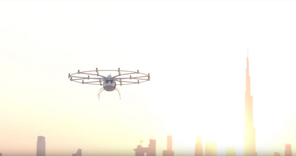 First ever public demonstration of an autonomous urban air taxi in a mega city by volocopter