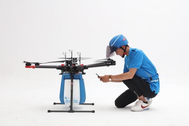 Ele.me's food delivery drone | Wechat