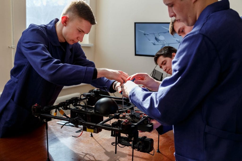 The device is placed on the platform of an unmanned aerial vehicle (UAV) of the multi-rotor type 'Indigo', developed by the engineers of the University Centre for Unmanned Systems. Credit Samara Univesity