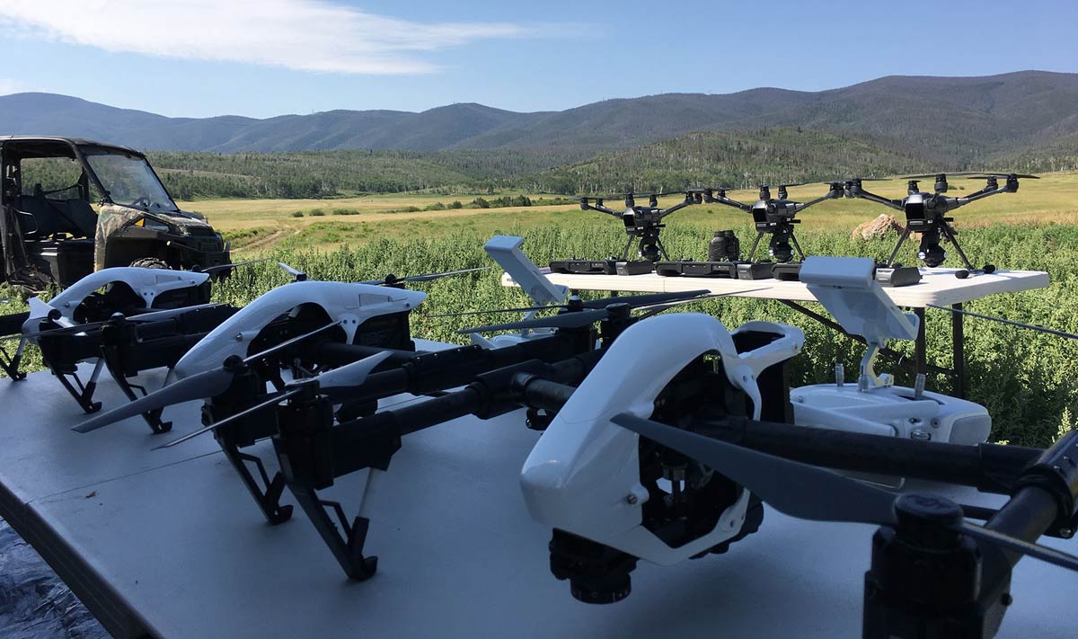 Aerial drones at the field research station in Colorado | VTO Labs