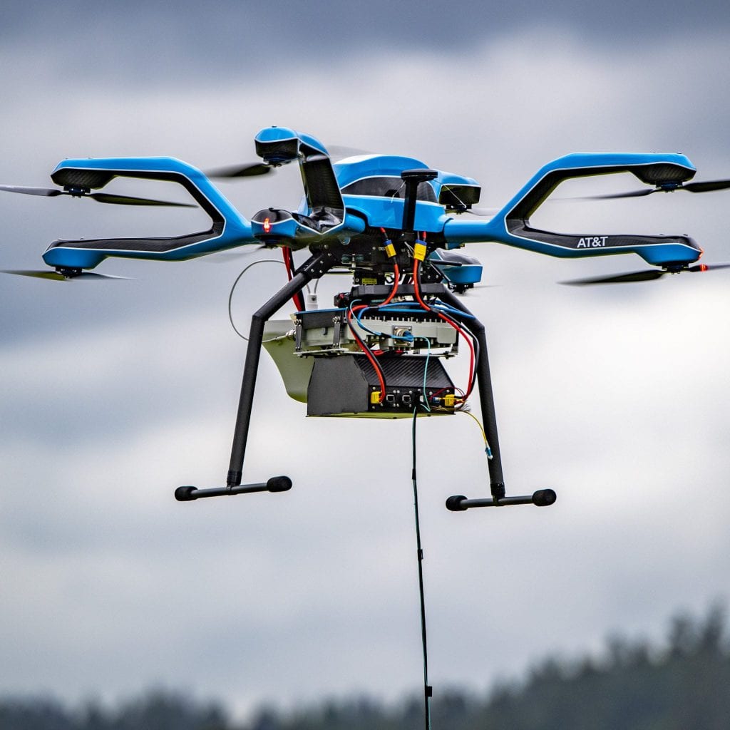 A tethered Flying COW drone | AT&T