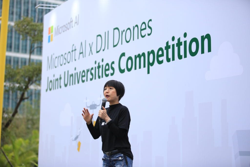 During the opening remarks, Cally Chan, General Manager of Microsoft Hong Kong welcomed guests and students, highlighting the competition objective in preparing young talents to be future ready