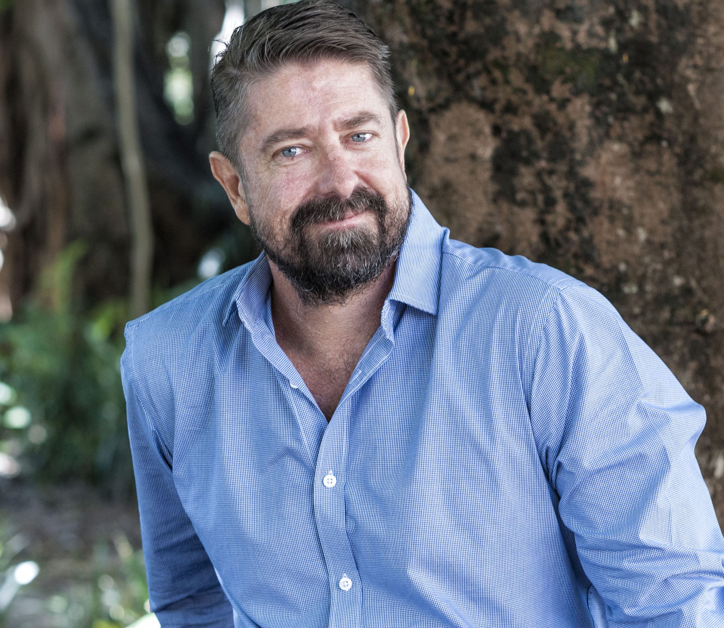 Dr Grant Hamilton is looking at the invasive pest myrtle rust and its spread across the Australian bush and into Brisbane. Photo:QUT Marketing and Communication/Erika Fish.