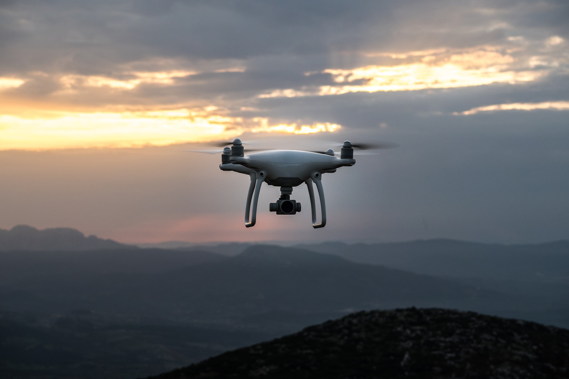 Dawn drone in Africa