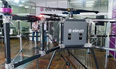 Super-drone is five meters in diameter and should reach the market at a price of R $ 400 thousand Agrishow 2018 | Érico Andrade / G1