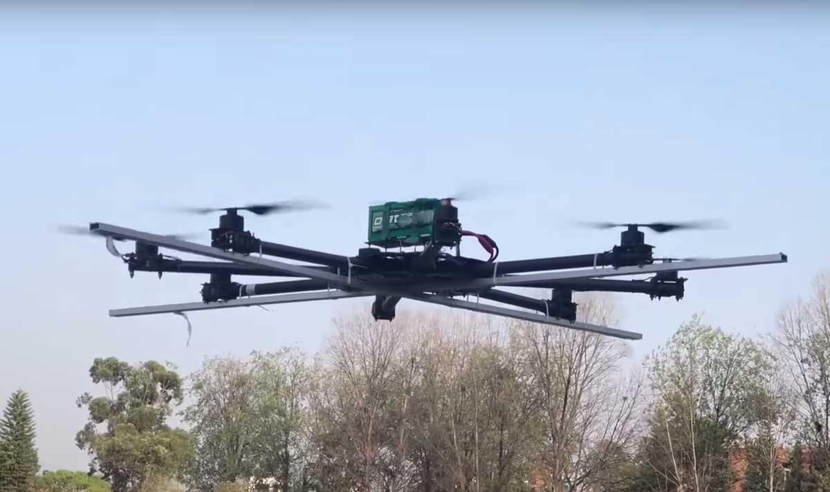 A medical delivery drone developed by Pun's team | Nepali Times/Youtube