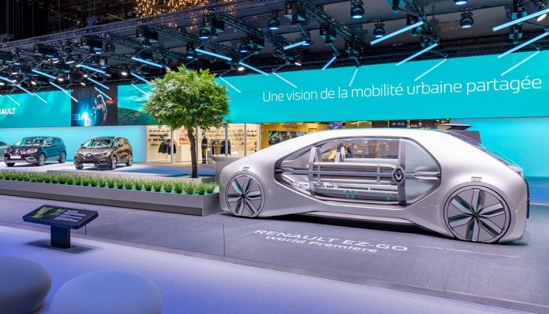 The autonomous, electric and driverless Renault EZ-GO