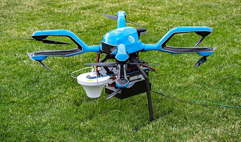 The Flying COW (Cell on Wings) drone | AT&T