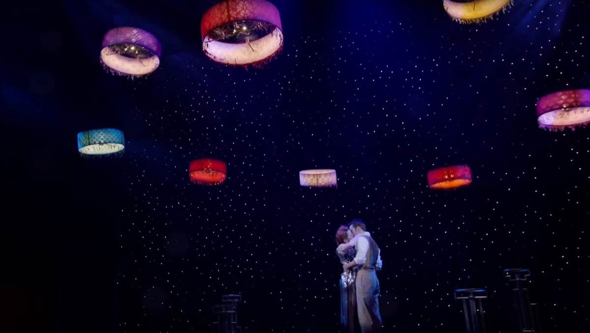 Verity drones lfy in Cirque de Soleil's Paramour show
