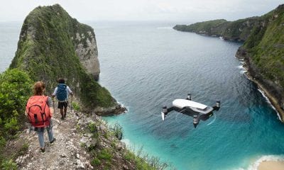 DJI drone hiking