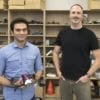 Computing science professor Richard Vaughan (right) and Ph.D. student Sepehr MohaimenianPour (left) are developing technologies in SFU's Autonomy Lab to help users interact with drones in a more intuitive manner.