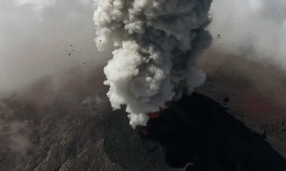 Drones Armed With Sensors Fly Through Guatemalan Volcanic Eruption