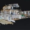 A building 3D mapped with drones