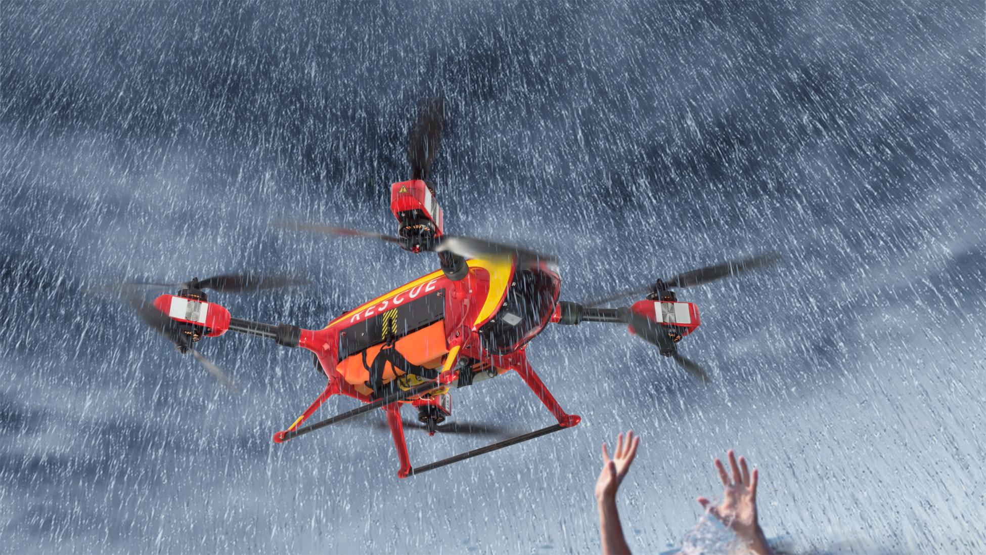 The Auxdron Lifeguard Drone. Image Credit: GeneralDrones
