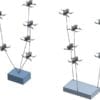 In situations where the conventional flat lifting schemes are applied, replacing individual drones with vertical stacks would improve lifting capacity.