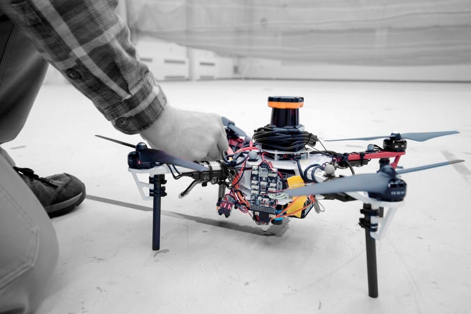 IT researchers describe an autonomous system for a fleet of drones to collaboratively search under dense forest canopies using only onboard computation and wireless communication — no GPS required.