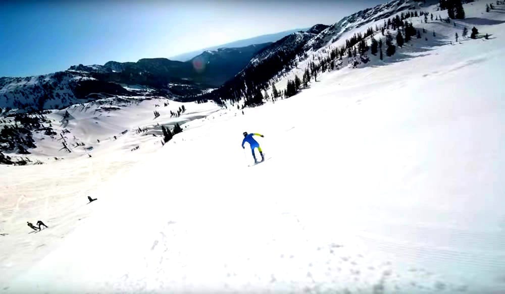 Skier vs Drone