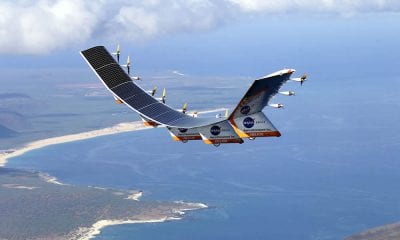 The Helios Prototype was the fourth and final aircraft developed as part of an evolutionary series of solar- and fuel-cell-system-powered unmanned aerial vehicles. AeroVironment, Inc. developed the vehicles under NASA's Environmental