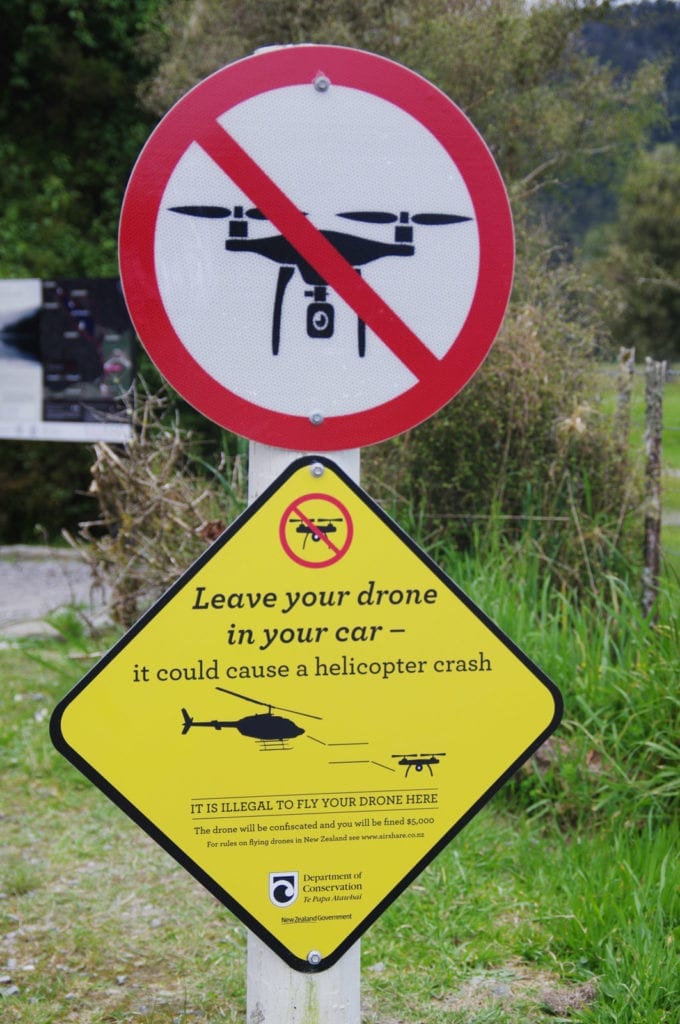 No drones allowed in the vicinity of helicopters. © Michael May